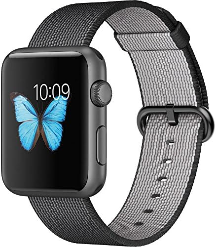 Apple Watch Sport 42mm Smartwatch (2015, Space Gray Aluminum Case, Black Woven Nylon Band)