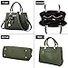 Fantastic Zone Women Handbags Fashion Handbags for Women PU Leather Shoulder Bags Messenger Tote Bags Army Green