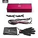 Anjou Hair Straightener Brush with Anion Hair Care Electric Ceramic Heating Straightening Brush