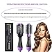 Hair Dryer Brush, ASOGO One Step Hair Dryer & Volumizer，4 In 1 Negative Ion Hot Air Brush for Drying & Straightening & Curling, Salon Ceramic Electric Rotating Blow Dryer Brush(Purple 110V US outlet)