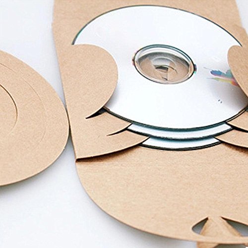image for Amapower Fashion Heart Shape Cards Bag Natural Color DVD Pack Cover Ho