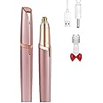 Colordiary Women's Electric Eyebrow Hair Remover, LED Light, Stainless Steel Blade, Rechargeable, Anti-Allergenic, Multi-Functional, Clean Skin, No Pulling