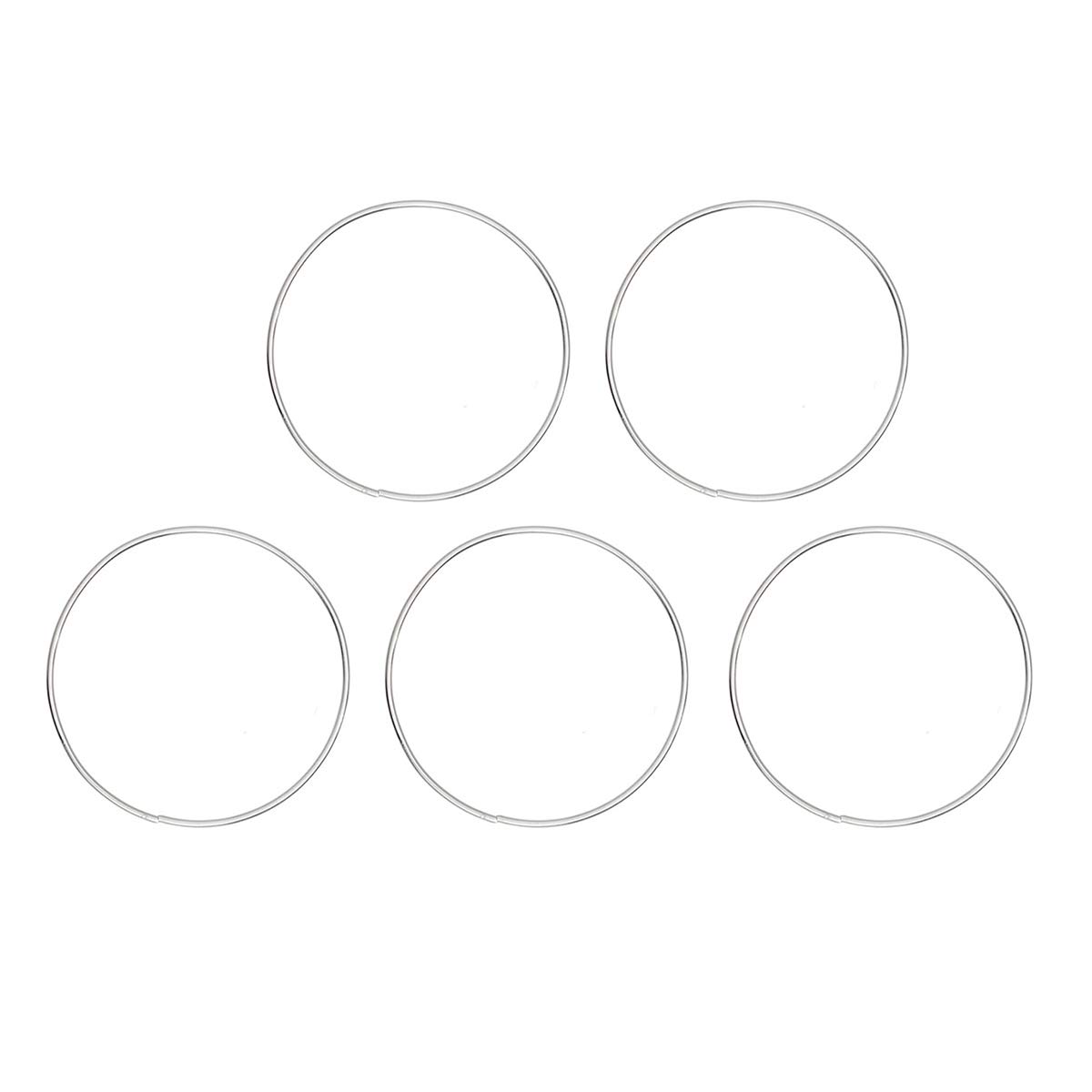 VOSAREA 10Pcs Metal Dreamcatcher Rings Round Metal Macrame Rings for Dream Catcher DIY Craft (10cm)