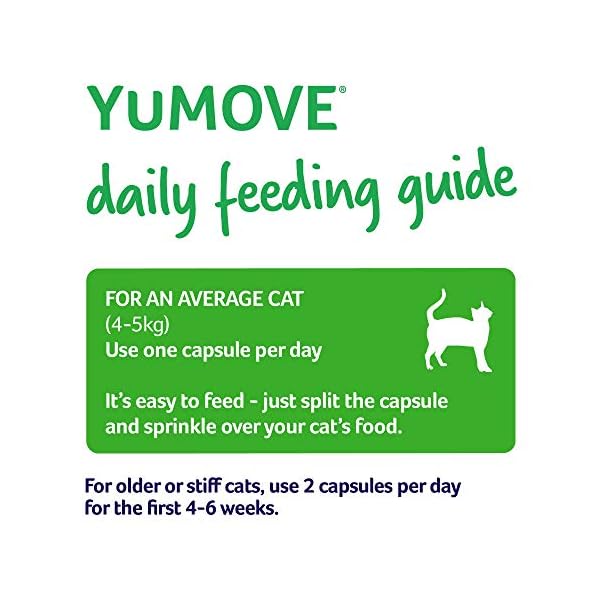YuMOVE Cat | Joint Supplement for Cats, with Glucosamine, Chondroitin, Green Lipped Mussel, All Ages and Breeds | 60…