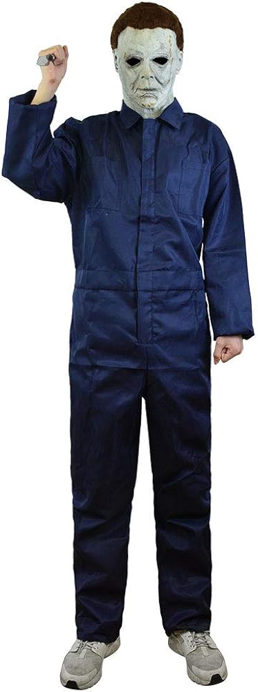 Halloween Michael Myers Costume for Adult, Horror Killer Cosplay Props: Clothing