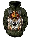 The Mountain Unisex Adult Native Wolf Spirit Animal Hoodie