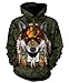 The Mountain Unisex Adult Native Wolf Spirit Animal Hoodie