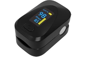Pulse Oximeter - Fingertip Pulse Oximeter, Accurate Blood Oxygen Monitor with OLED Display, Portable SpO2 and Heart Rate Mete