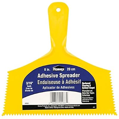 Homax Group 83 Wide Outdoor Carpet Adhesive Spreader Notch, 3/16-Inch