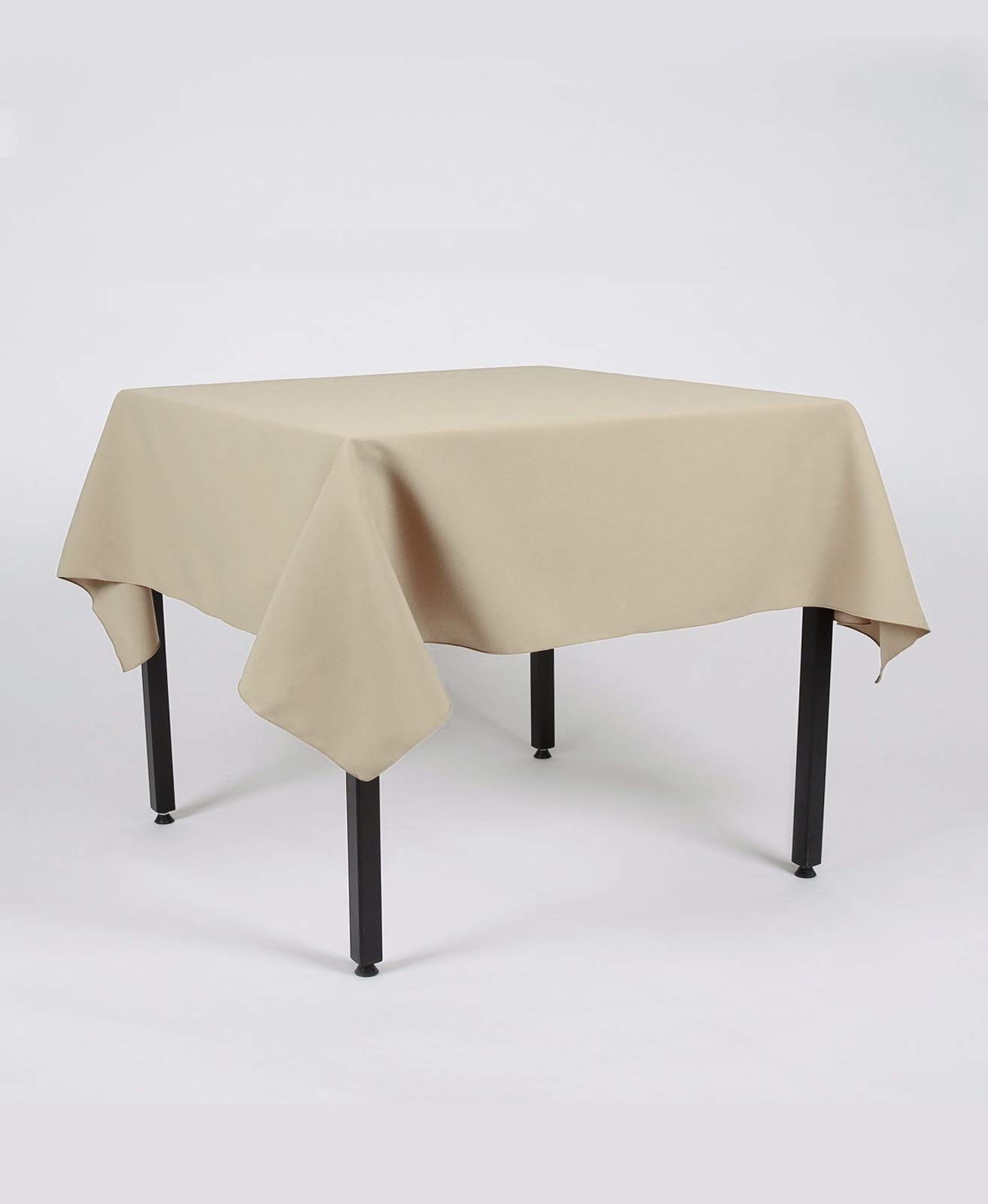 Hope Textiles Stone 55" x 88" (139cm x 223cm) Rectangle Fabric TABLECLOTH/TABLE CLOTH (Polyester, not cotton)