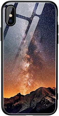 Tempered Glass Case iPhone 7 8 Plus Case Luxury Star Space Cover iPhone X Case iPhone6s 6 6s 7Plus XS Max XR (10X iPhone Xs Max)