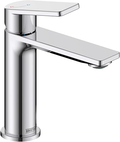 Bristan Frammento Eco Start Basin Mixer Tap with Clicker Waste Chrome