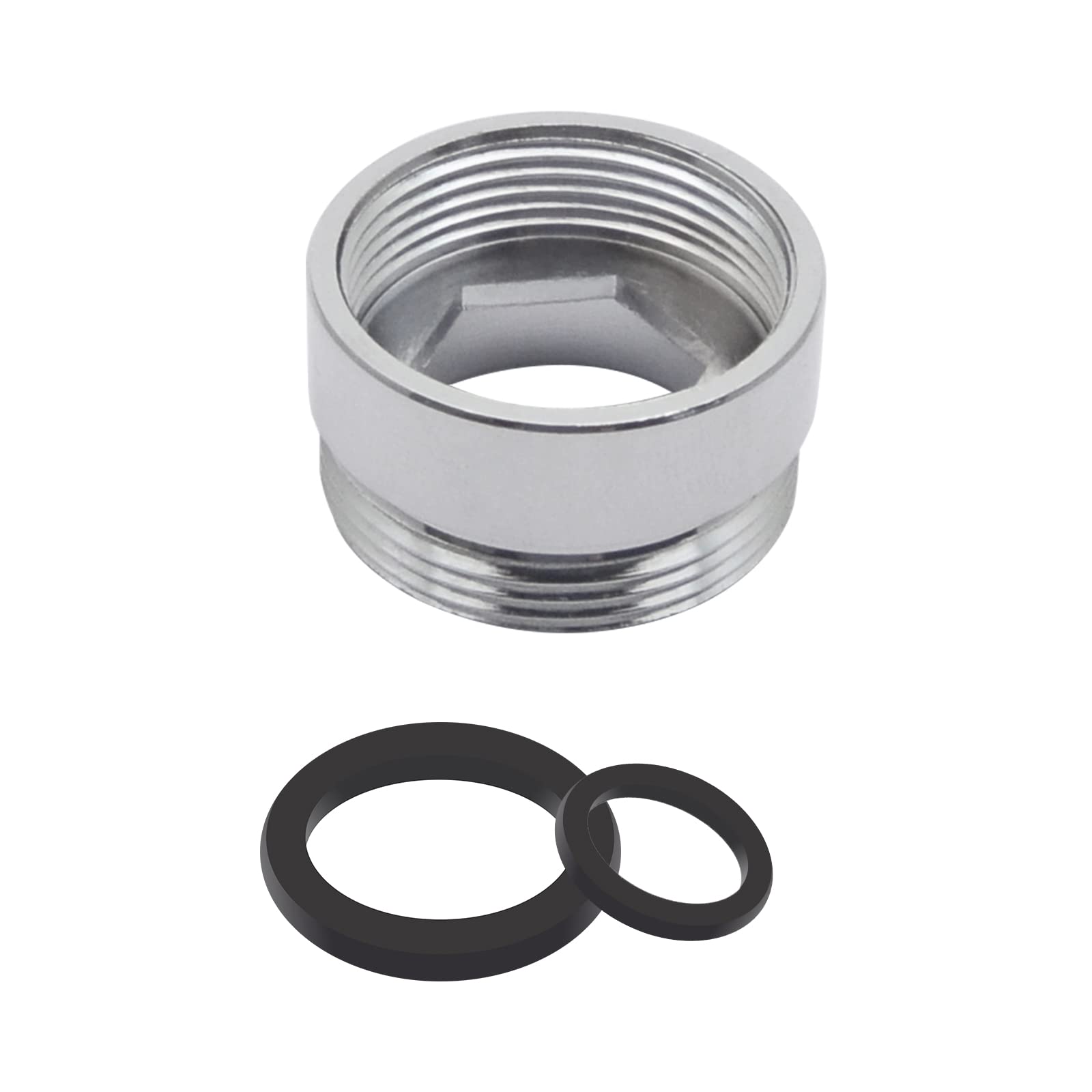 SUPER TOOL Metal Faucet Adaptor, 20-22mm Female Thread, Water-Saving Aerator Connector(1Pcs)