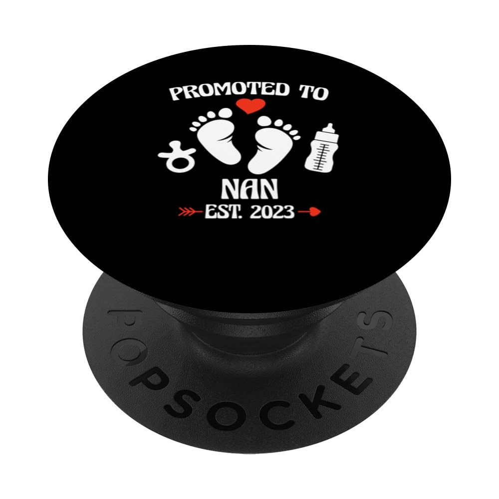 Promoted To Nan 2023 First Time New Grandma Pregnancy PopSockets Swappable PopGrip