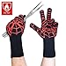 Bruella™ BBQ Grilling Gloves with Silicone | Extra Long Sleeves to Prevent Forearm Burns | Heat Resistant Oven Mitts to 932°F / 500°C