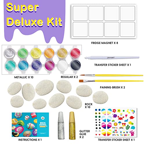 Jar Melo Deluxe Rocks and Painting Kit,Arts and Crafts Supplies