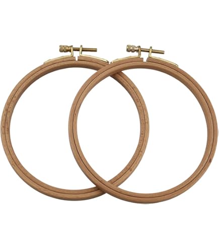Amazon.com: Hoop-La 14401.008 Embroidery Hoop, 8-Inch,(Color May Vary)
