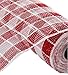 Plaid Check Deco Poly Mesh Ribbon- 10