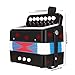 NASUM Accordion Kid's Accordion,Toy Accordion,Solo and Ensemble Instrument,Musical Instrument for Early Childhood Teaching,Ten Keys,Black