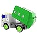 Garbage Truck Toy Recycle Truck Friction Powered for Boys and Girls Purifier with Light and Sound, 4 Wheels, 1:20 Advanced Simulation Model-City Sanitation Series, Green and White