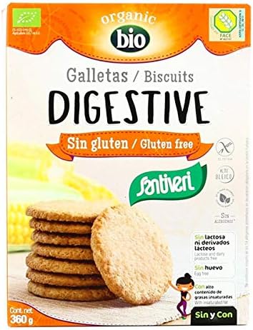 Santiveri - Digestive Biscuits Gluten Bio - 360 G - Lot of 3 - Price Per Lot - Fast Delivery