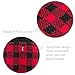 PUPTECK Dog Sweaters for Large Medium Small Dogs - Fall Classic Plaid Style Puppy Holiday Winter Coat Clothes Warm