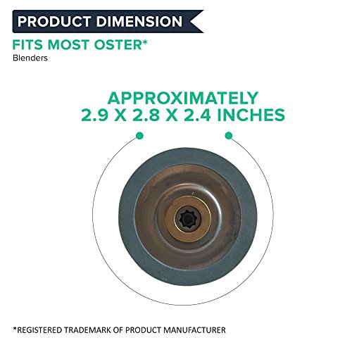 Think Crucial Replacements for Oster Blender Jar Cap Ice Crushing Blade & Sealing Ring, Compatible With # 4961 & 4902