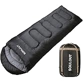 3-4 Season Sleeping Bag for Adults & Kids, Lightweight Warm Cold Weather Camping Bag with Waterproof Compression Sack – Portable for Hiking, Backpacking, Traveling & Outdoor Adventures