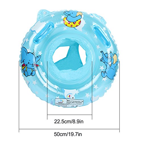 Evaliana Baby Kids Swimming Inflatable Ring Safety Seat Float Raft Chair Pool Bathtub Toy