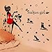 WDA Fashion Girl Wall Sticker Elegant Shopping Various High Heels PVC Romovable Wall Decals Home Decals Marriage Decor