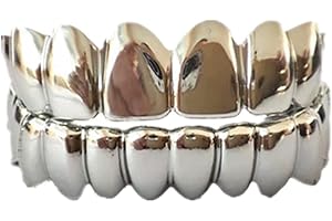 GENERIC SowSmile Silicone Gel Grillz Gold Grills, Gold Teeth Tooth Grillz for Men and Women, Hip Hop Jewelry Grills