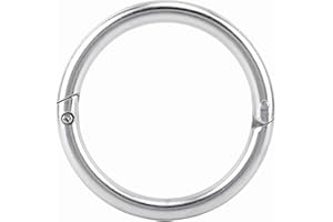 TEUOPIOE Stainless Steel Bull Nose Rings, Cattle Nose Rings for Bulls and Cows, Durabled Husbandry Accessory for Livestock Management and Animal Care (Large Size)