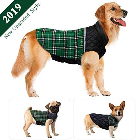 Dog Jacket Winter Dog Coat Warm Dog Sweater Waterproof Dog Clothes Reflective Dogs Apparel 2019 Dog Vest Reversible Dogs Cold Weather Coats for Small Medium Large Dog (S M L XL XXL)