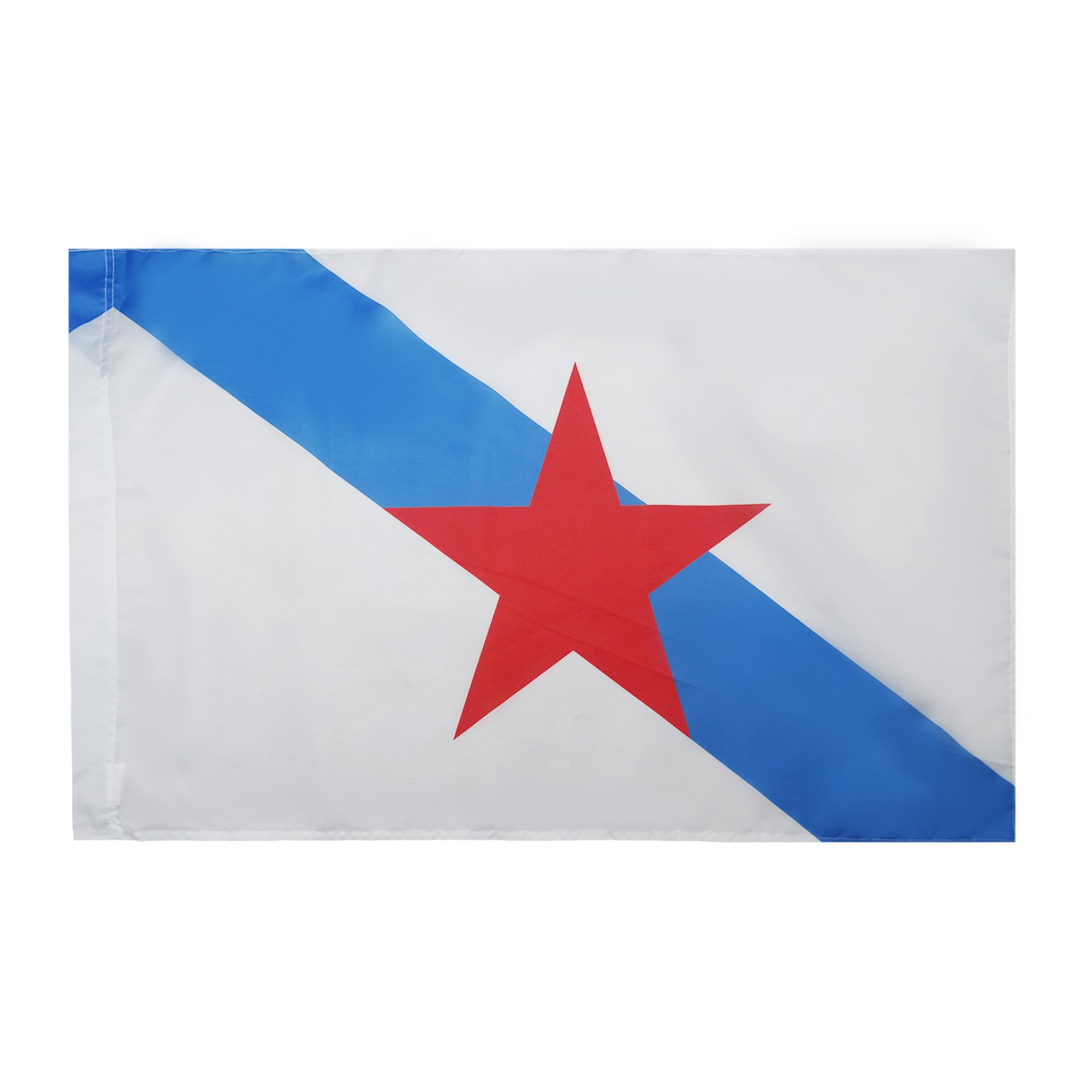 AZ FLAG - Galicia Independentist Flag - 3x5 Ft - Galicia Estreleira Banner with Sleeve - 100% Polyester - Fade Resistant - Vivid Colors - 3' x 5' Feet - 150x90 Cm