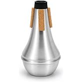 Trumpet Straight Mute,HoFire Lightweight Aluminum Practice Trumpet Mute Silencer