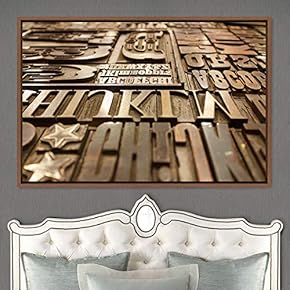 signwin Framed Canvas Wall Art Word Panels 3D...