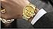 Men's Multi-Functional Fashion Luminous Calendar Sports Waterproof Male Watch (Gold)
