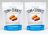 Tom & Jenny's Sugar Free Caramel - Original Soft Caramels Sweetened with Xylitol and Maltitol, (2-pack, net weight 9.2 oz)