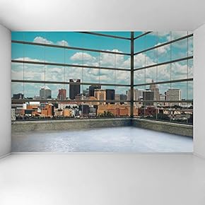 Wall Mural 3D Cityscape Removable Wallpaper Wall Sticker for Bedroom Living Room - 66x96 inches