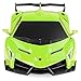 Best Choice Products 1:24 Scale Kids Licensed RC Lamborghini Veneno Car, Head and Taillights, Green