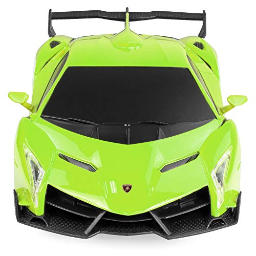 Best-Choice-Products-124-Officially-Licensed-RC-Lamborghini-Veneno-Sport-Racing-Car-w-27MHz-Remote-Control-Green
