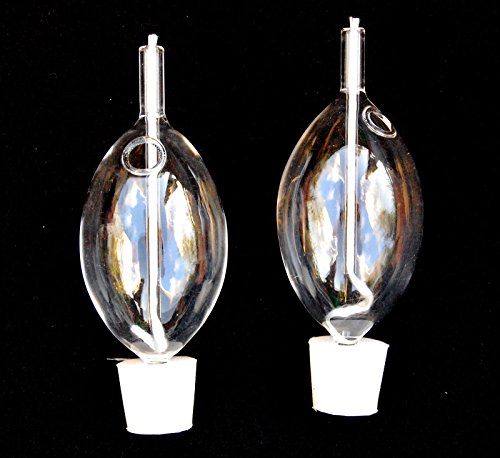 2 Handblown Glass Flame Candle Holders Inserts Oil Lamp Shabbat Israel Light 4h