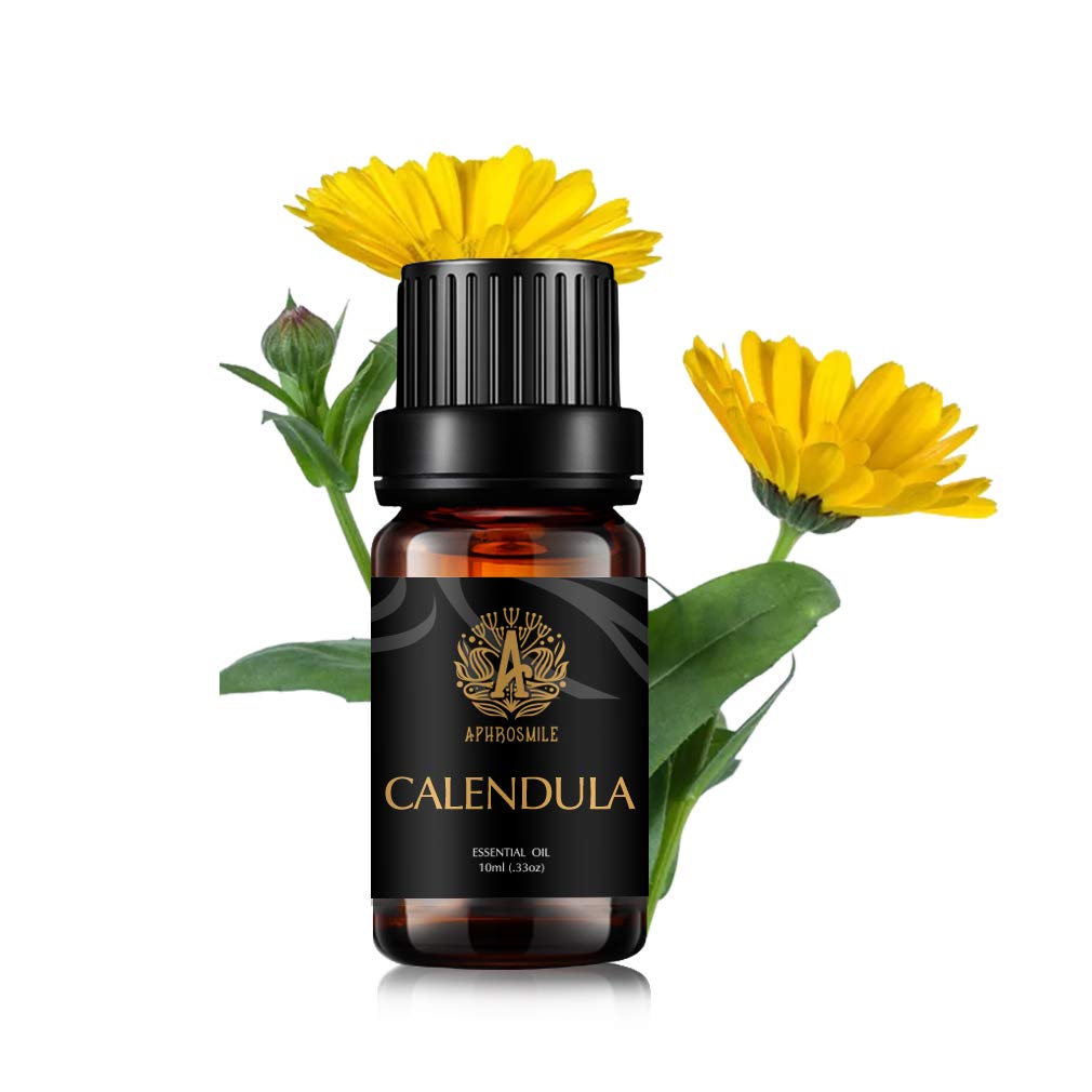 Aromatherapy Calendula Essential Oil for Diffuser, Calendula Scented Oils for Massage, Therapeutic Grade Essential Oil Calendula for Home, 10ml Aromatherapy Calendula Oil for Soap Making
