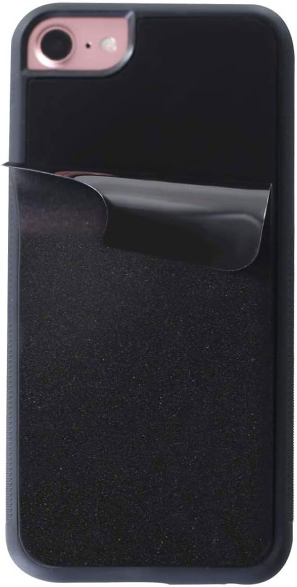 Anti Gravity Case for iPhone 8 with Dust Proof Film, Magic Nano Hands Free Stick to Wall Anti-Gravity Case Black Anti Gravity Case for iPhone 7