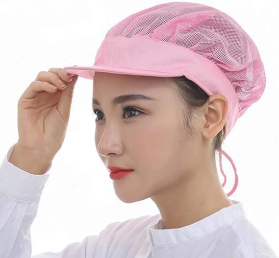 Amazon Co Jp Nanxson 衛生帽メッシュ 料理人帽子 パン屋 給食帽 コック帽子 シエフハット 衛生キャップ クリーン帽子 帽子 衛生 キッチン厨房 メーカ つば付きcf9031 Pink One Size 服 ファッション小物