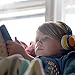 Kids Headphones, HD30 Volume Limiting Kids Headset with Microphone for Boys Girls and iPad Tablets Computer Laptops Android Smartphone (Yellow/Blue)