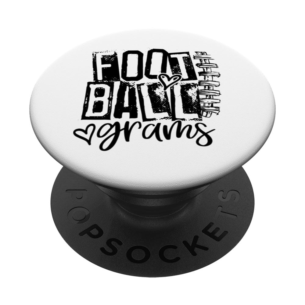 Football Grams laces Heart Trending Pride Cute Grunge PopSockets Swappable PopGrip