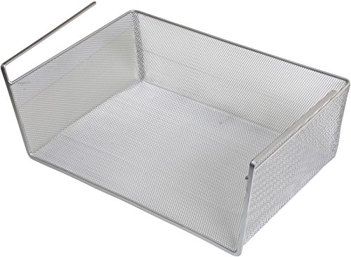 YBM HOME Storage Bin, Under Shelf Basket, Silver