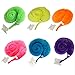Neworkg 12pcs Magic Worm Toys Wiggly Twisty Fuzzy Carnival Party Favors(Random Color)