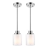 Youroke Indoor Brushed Nickel Pendant Light 2